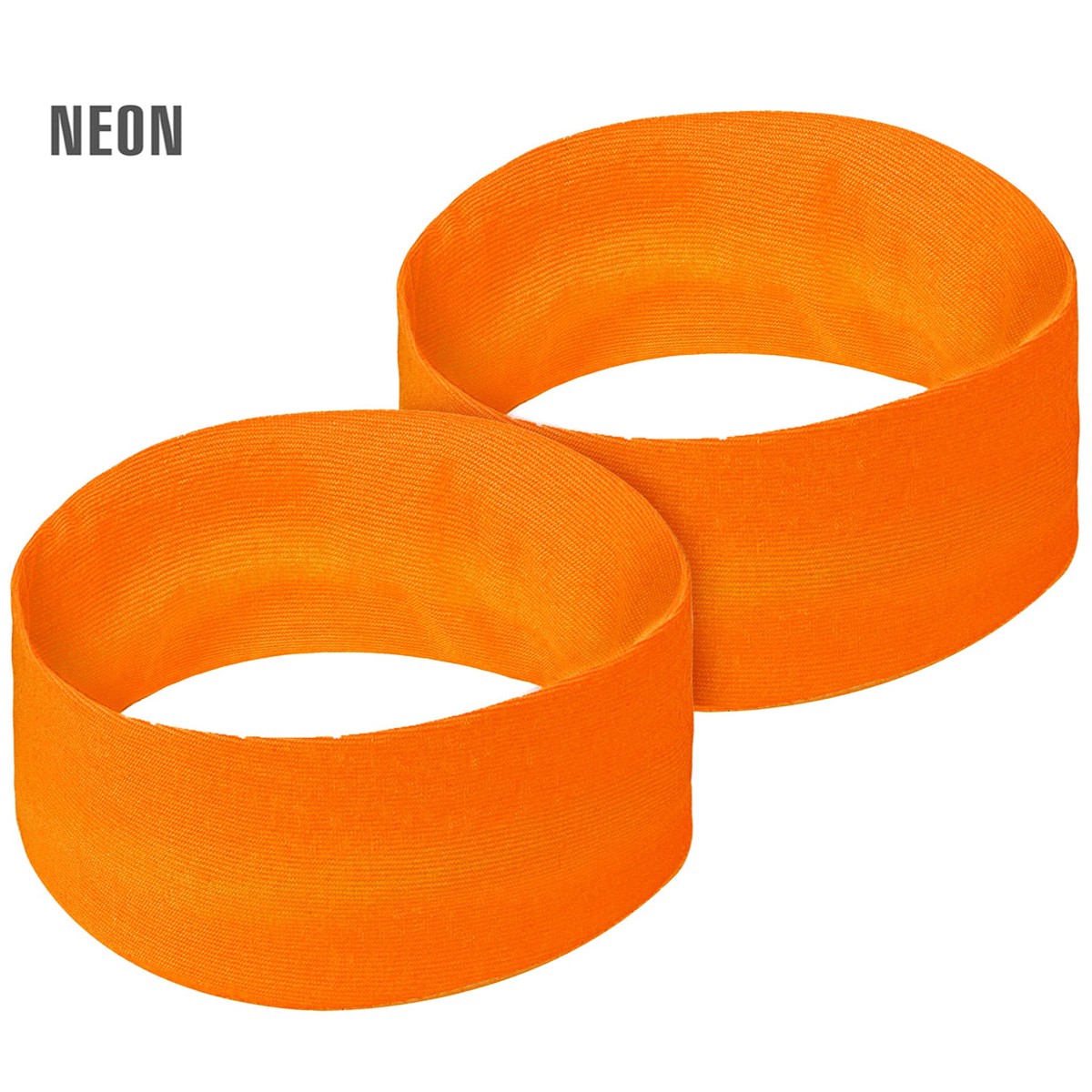 80er Jahre Neonoranges Schweiarmband 2er Set