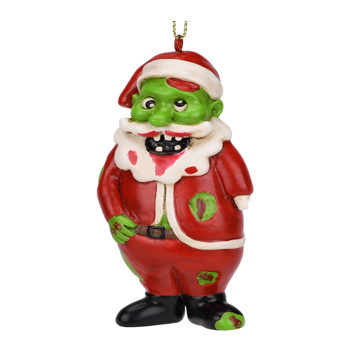 Zombie Santa Weihnachtskugel 8,9cm