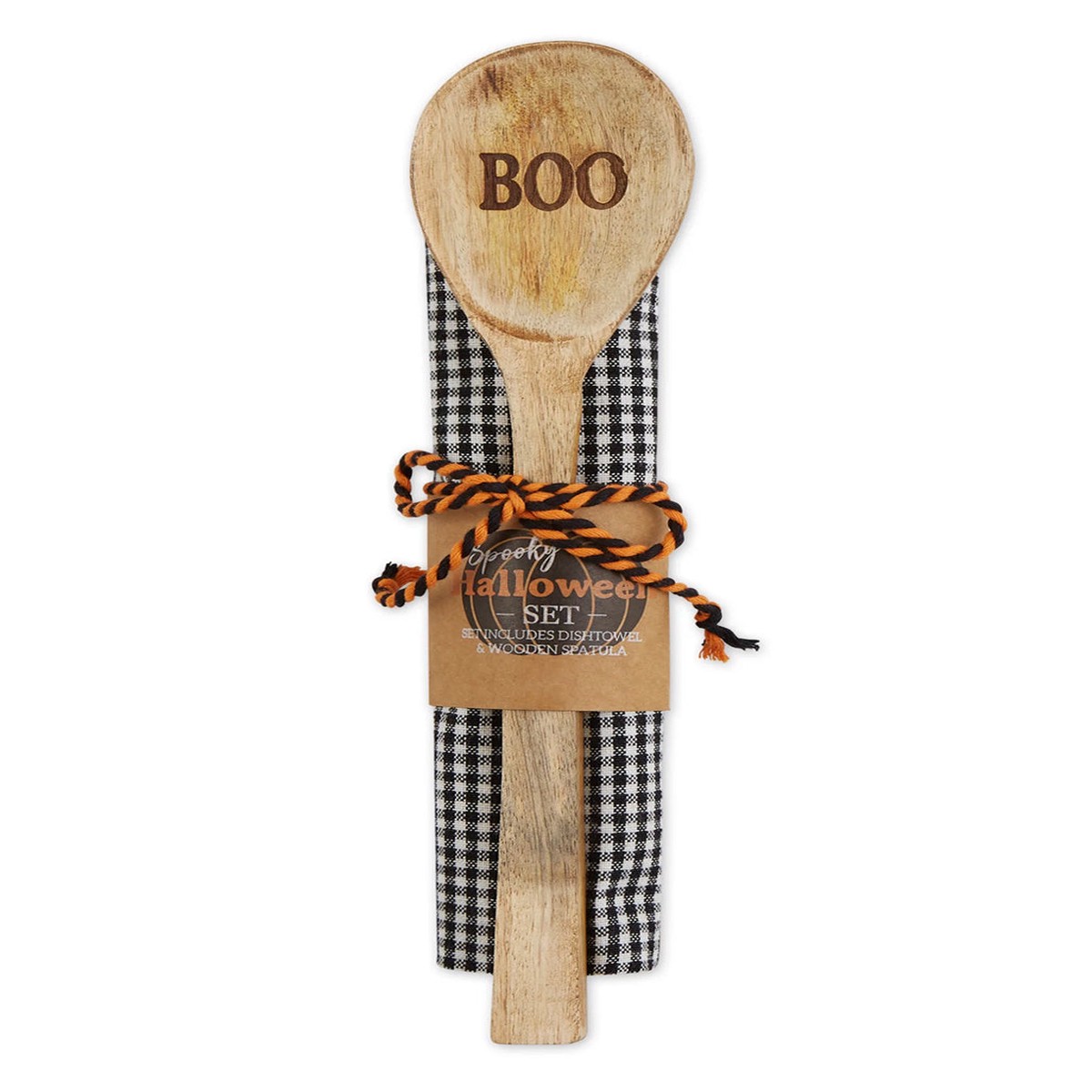 “Boo” Holzlffel & Geschirrtuch Set