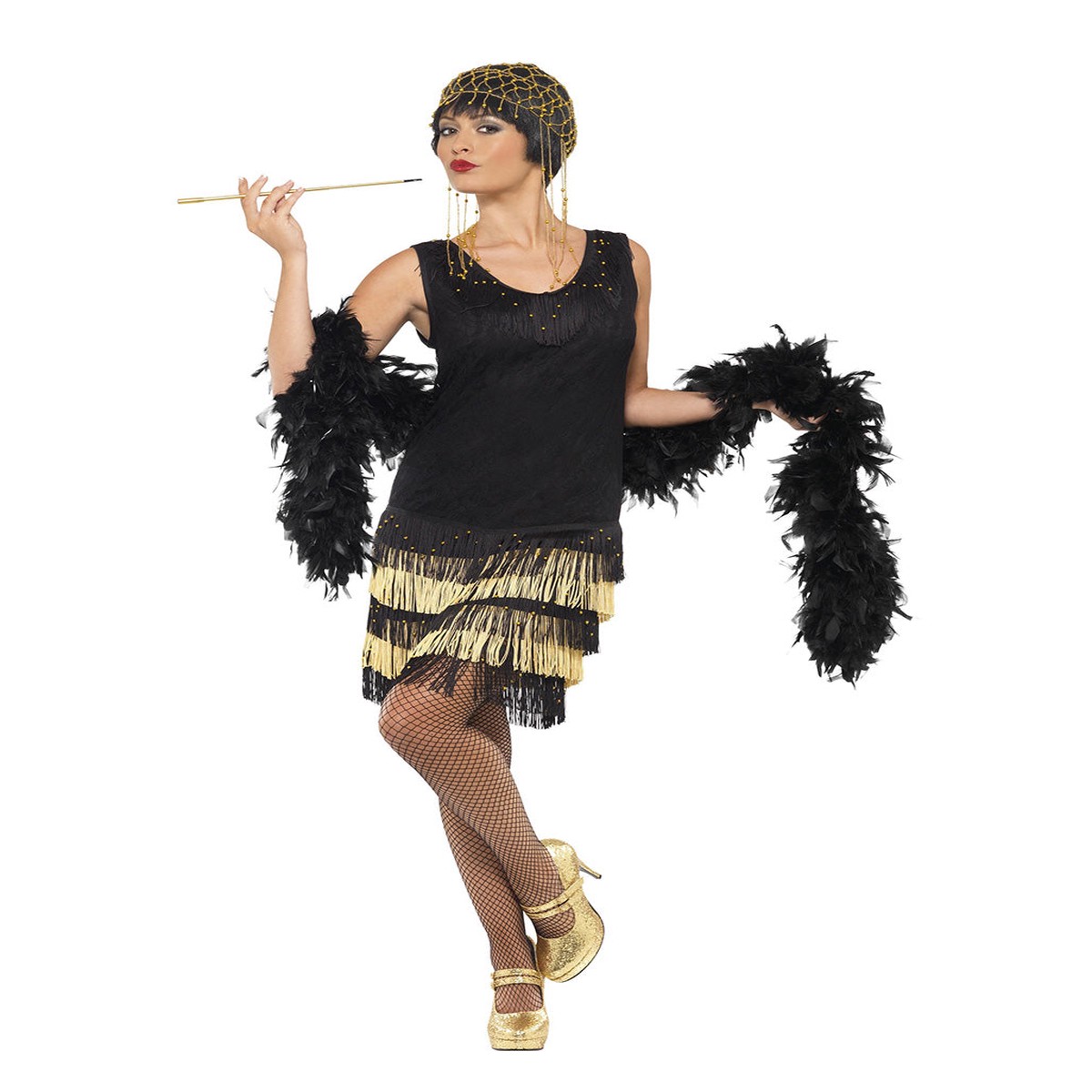 20s Flapper Damen Kostm mit Fransen
