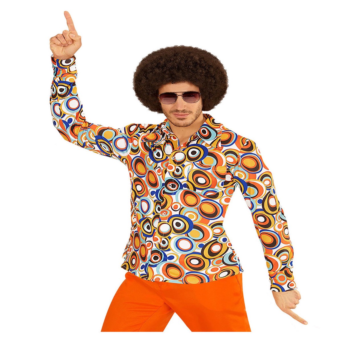 70s Groovy Kostm Hemd Bubbles