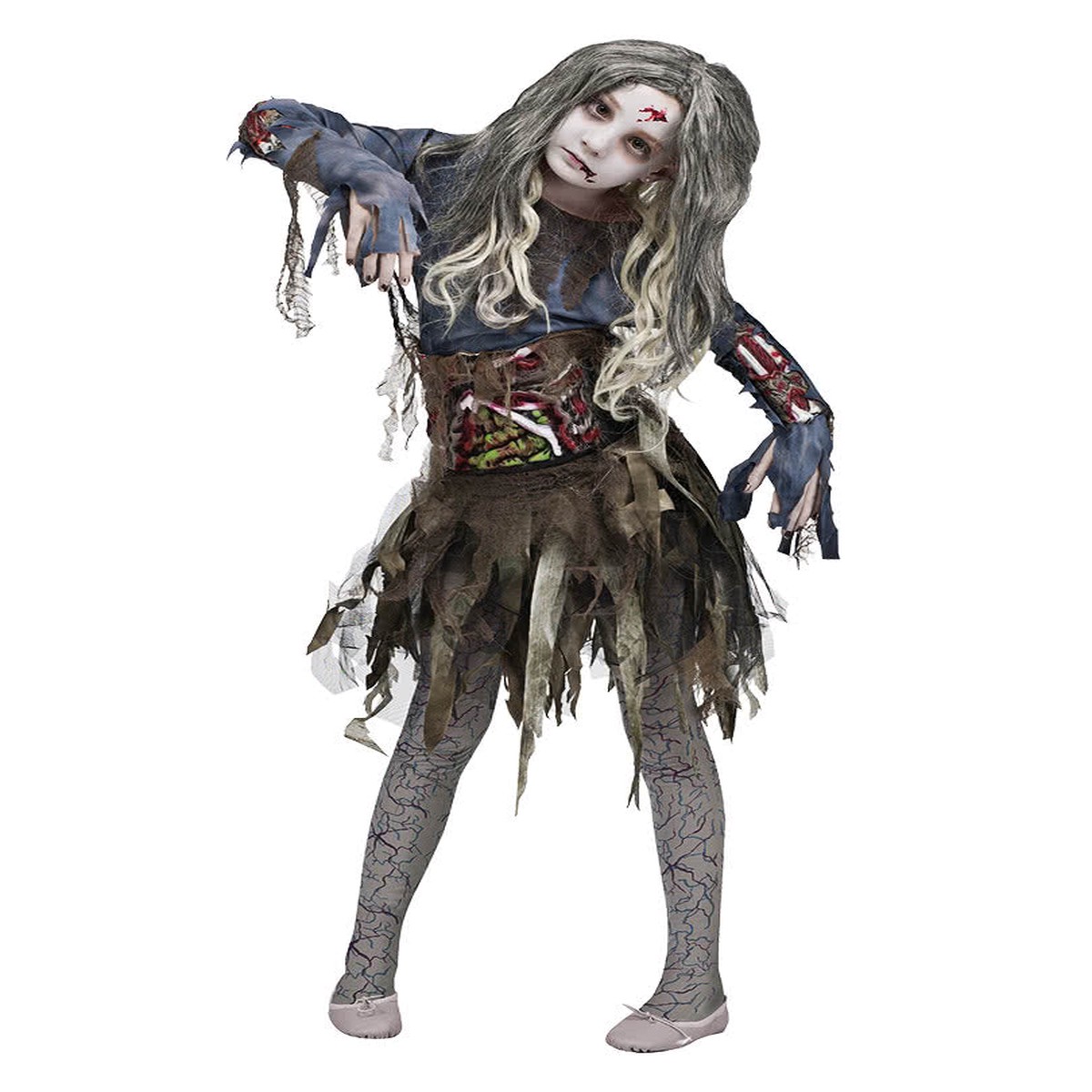 3D Zombiekostm fr Mdchen