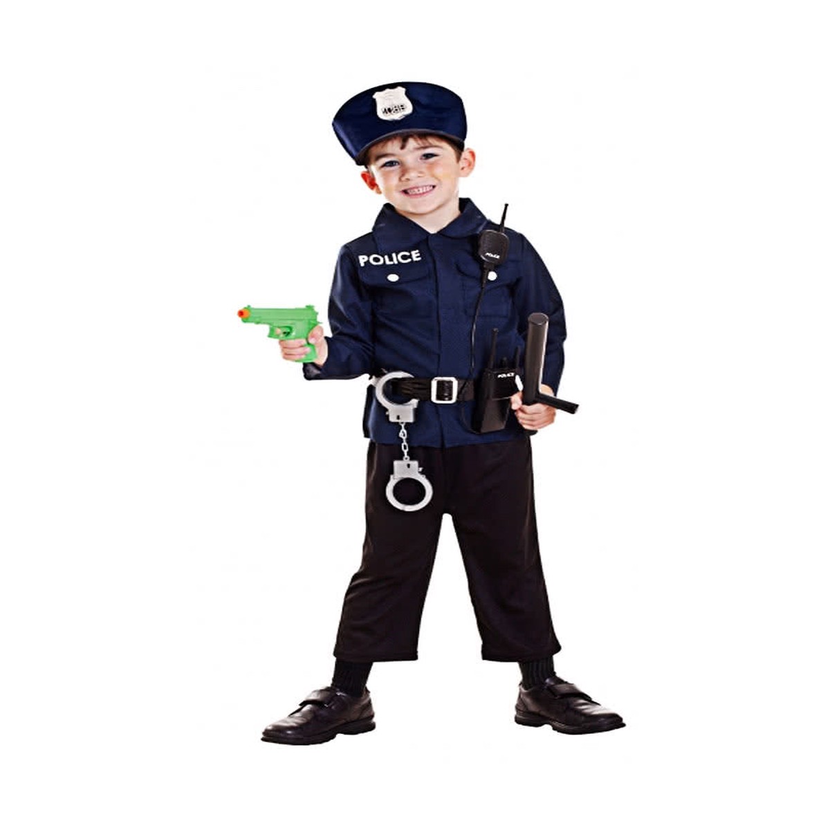 7-tlg. Polizei Kleinkinderkostm 96-160 cm