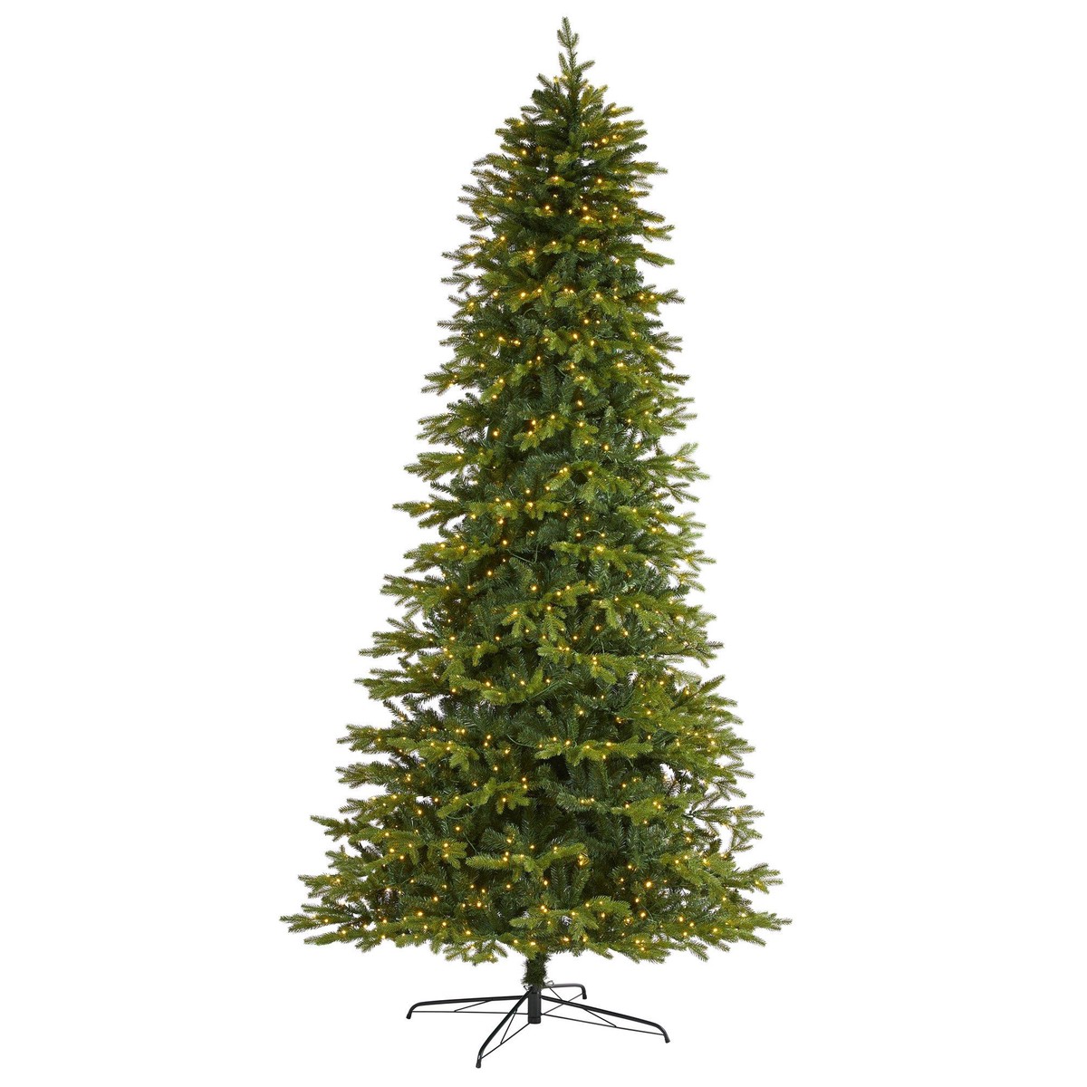 10 Belgium Fir Natural Look Artificial Christmas Tree with 1050 Clear LED Lights