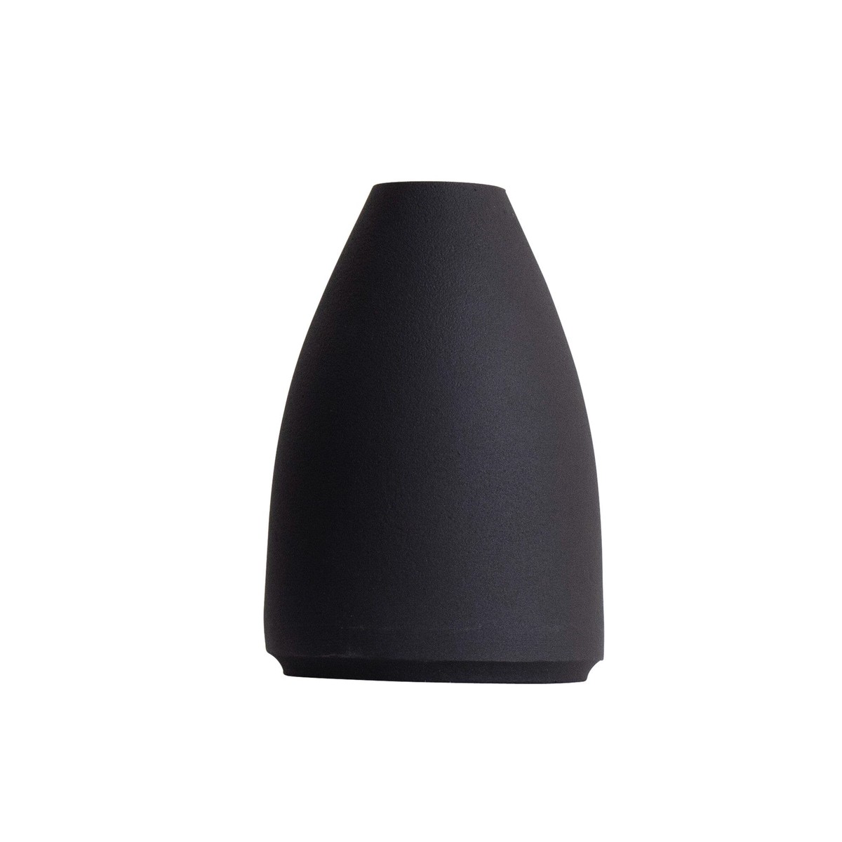 10 Cone Stone Vase Black Matte