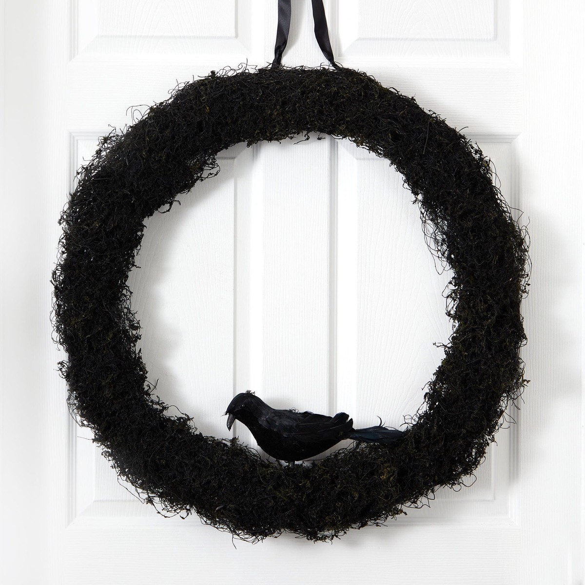 30 Halloween Black Raven Twig Wreath