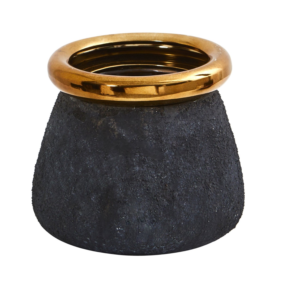 10 Stone Planter with Bronze Rim