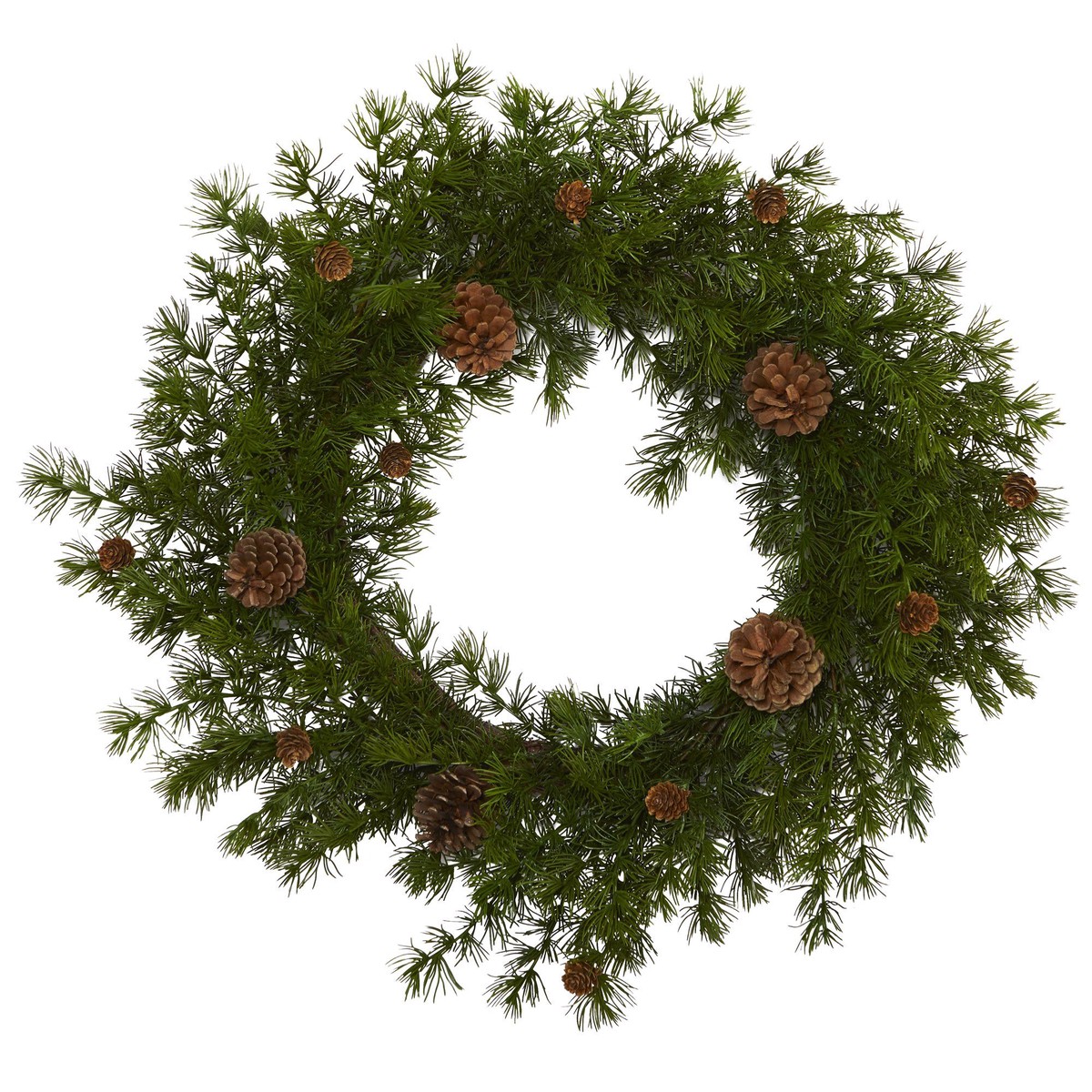 18 Alpine Pine and Pine Cone Artificial Wreath