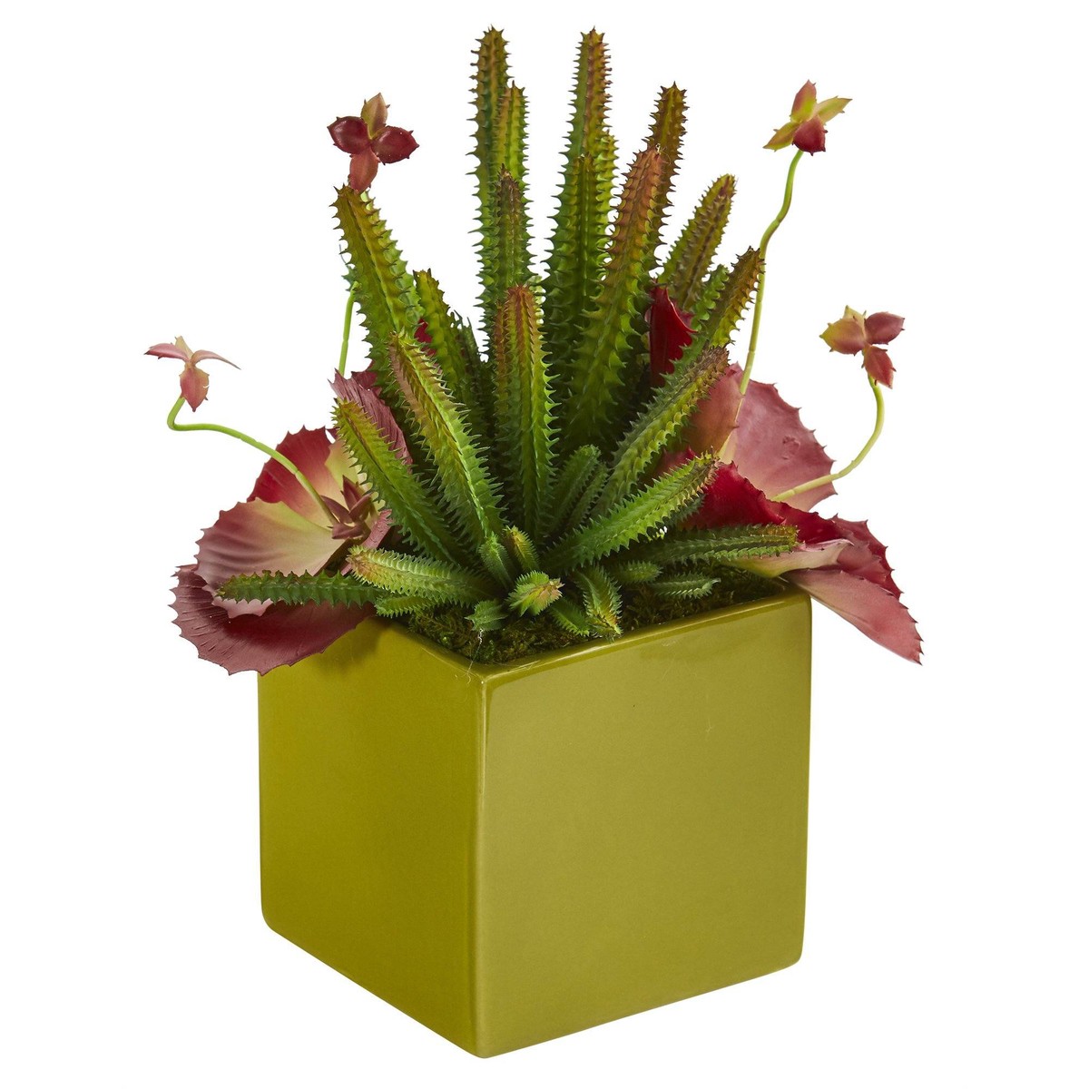 11 Succulent Artificial Plant in Green Planter