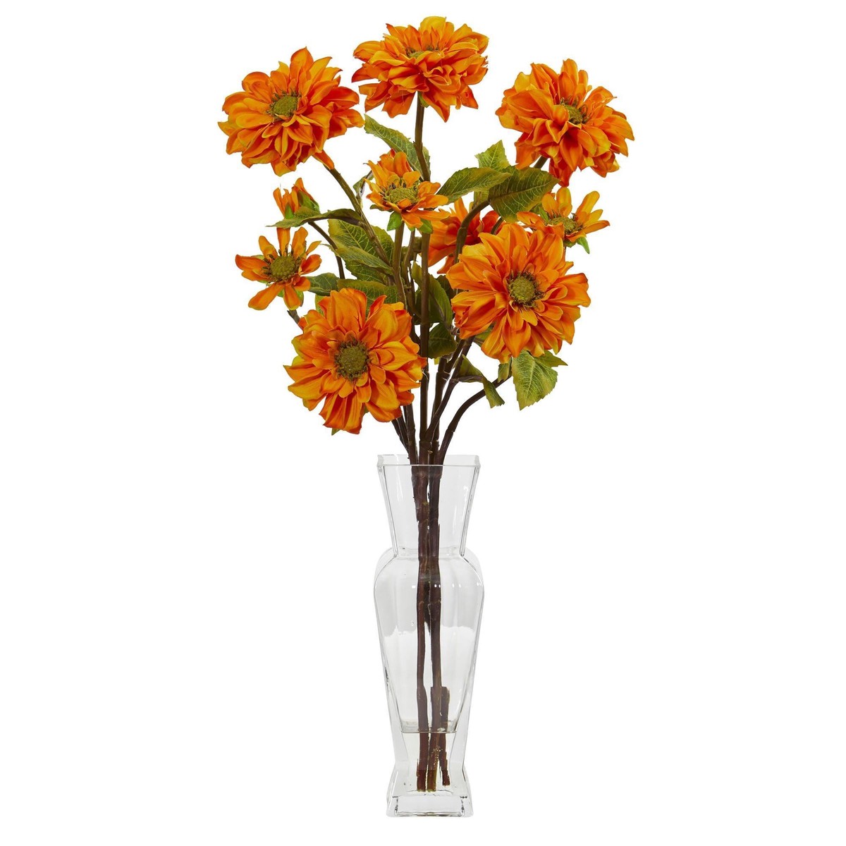 Zinnia Artificial Arrangement – Orange