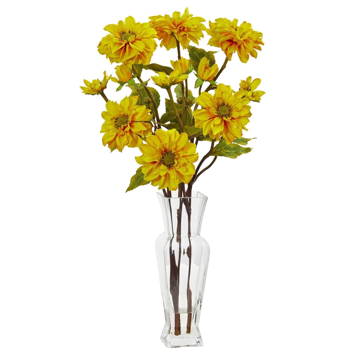 Zinnia Artificial Arrangement – Yellow