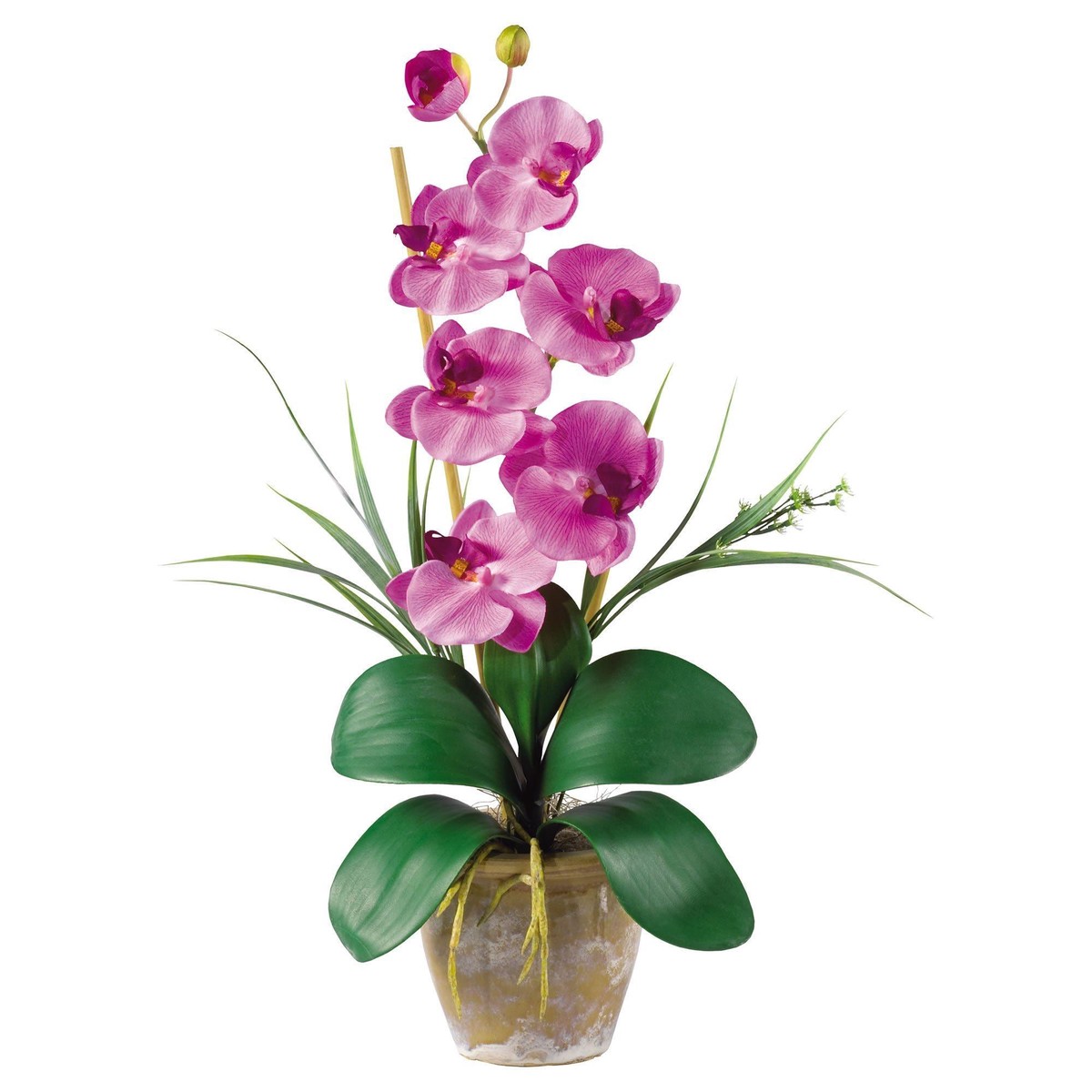 Single Stem Phalaenopsis Silk Orchid Arrangement – Mauve