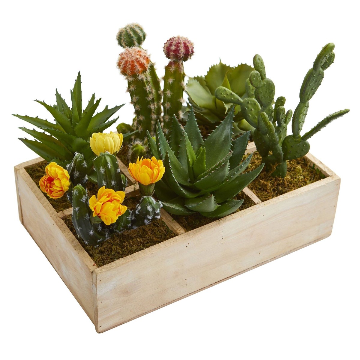 11 Mixed Succulent Garden in Tray Artificial Plant