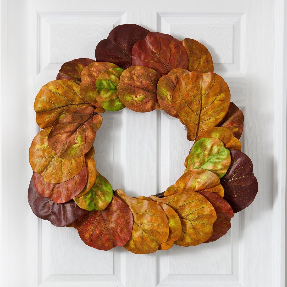 29 Fiddle Leaf Artificial Wreath