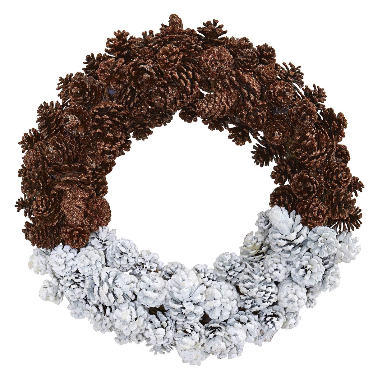 20 Frosted Pine Cone Wreath