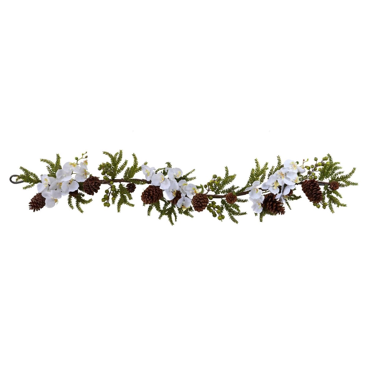 60 Phalaenopsis Orchid & Pine Garland